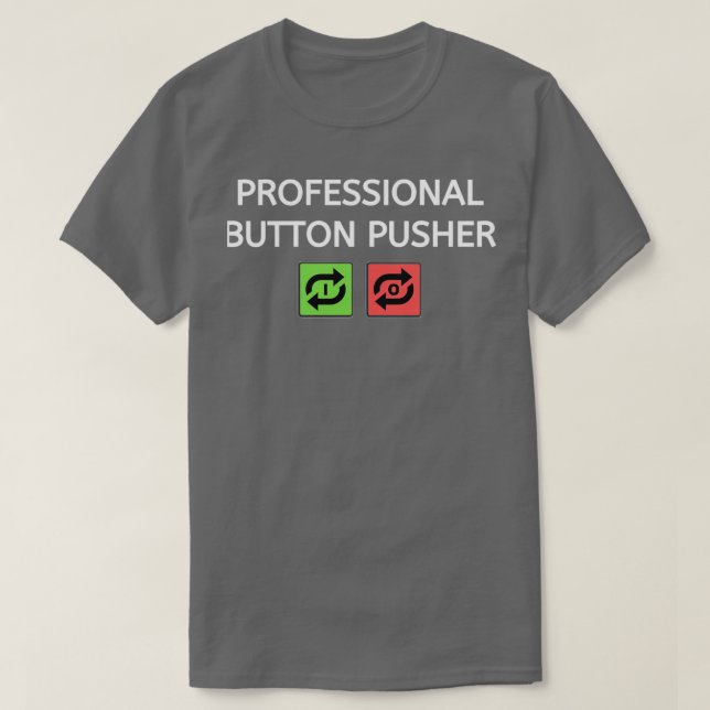 Camiseta Pusher de botón profesional  (Diseño del anverso)