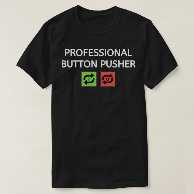 Camiseta Pusher de botón profesional 1  (Diseño del anverso)