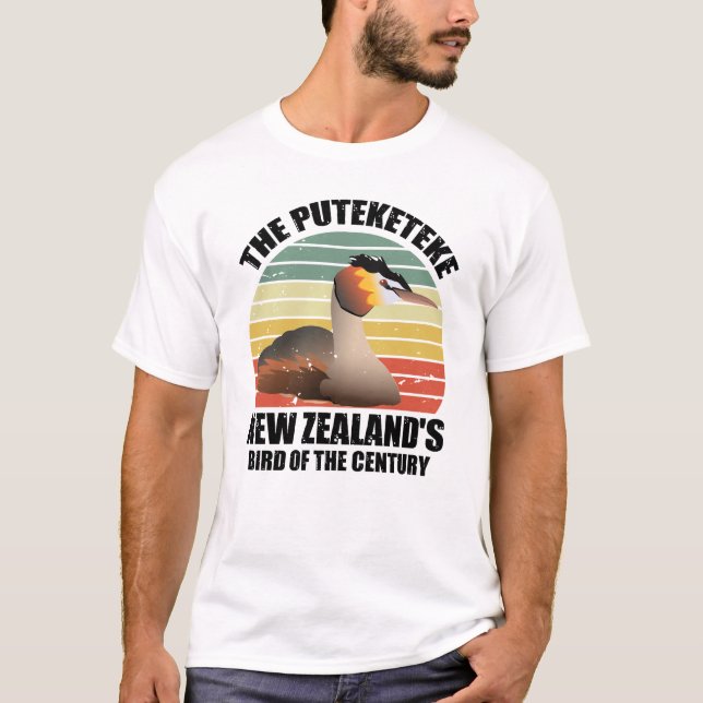 Camiseta Puteketeke New Zealand's Bird  (Anverso)