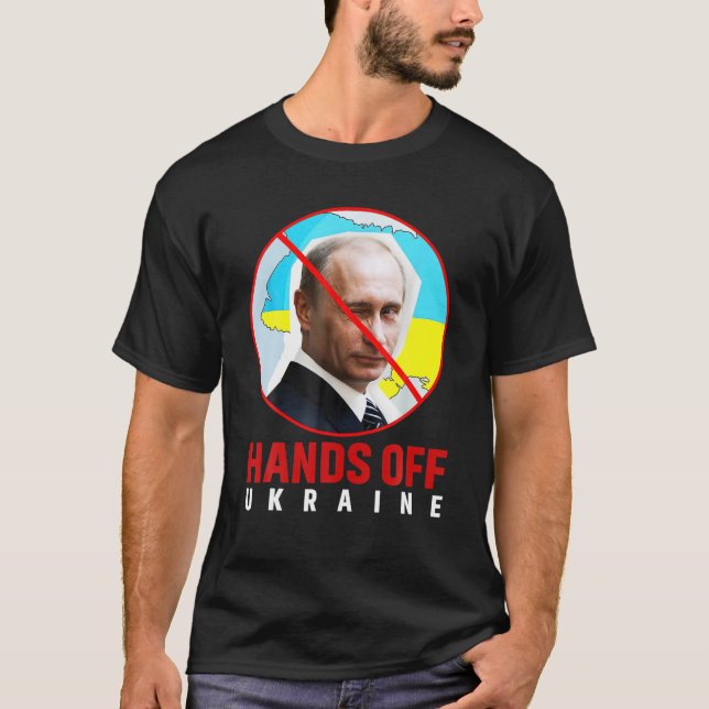 Camiseta Putin, aléjense de Ucrania (Anverso)