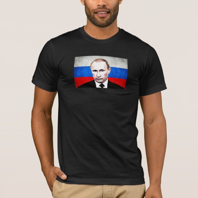 Camiseta Putin con la bandera (Anverso)