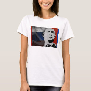 Camiseta Putin con la bandera rusa