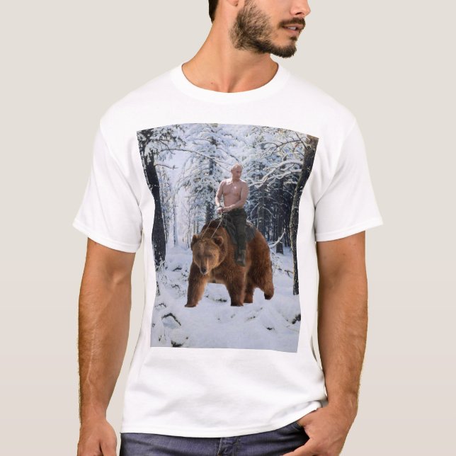 Camiseta Putin en un oso (Anverso)