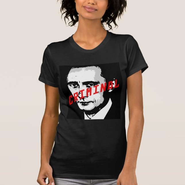 CAMISETA PUTIN ES UN CRIMINAL DE GUERRA (Anverso)