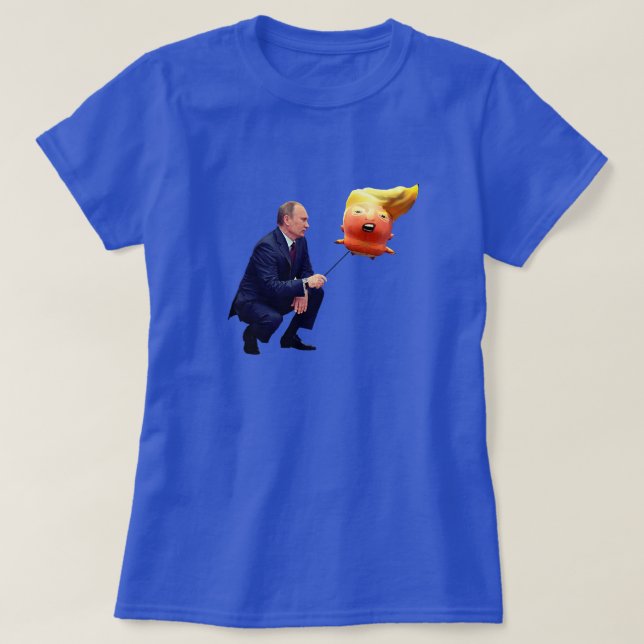 Camiseta Putin juega con el globo Trump (Diseño del anverso)