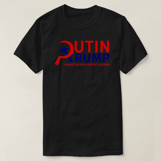 Camiseta Putin Trump vuelve a hacer grande a Rusia como un  (Diseño del anverso)