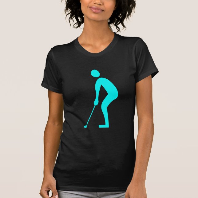 Camiseta Putting - Cyan (Anverso)