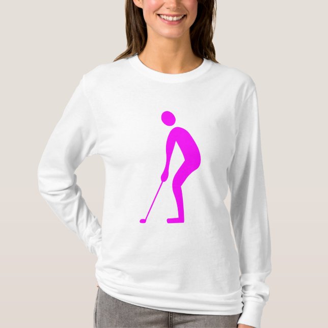 Camiseta Putting - Magenta (Anverso)