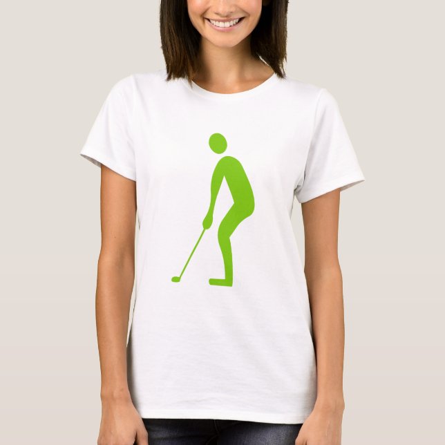 Camiseta Putting - Martian Green (Anverso)