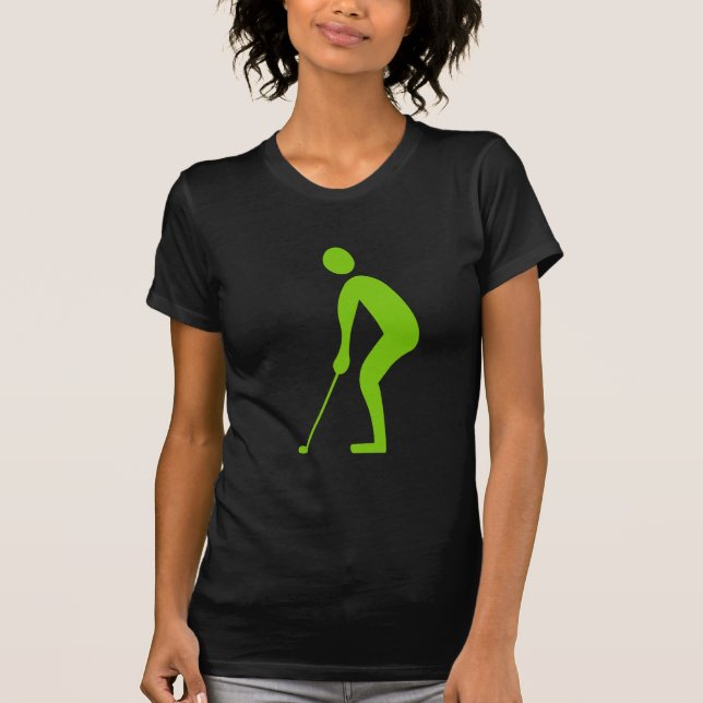 Camiseta Putting - Martian Green (Anverso)