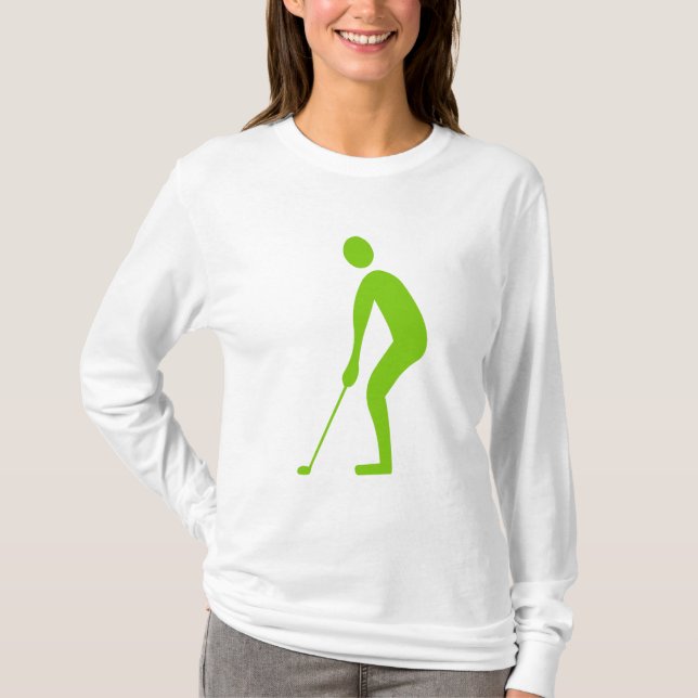 Camiseta Putting - Martian Green (Anverso)