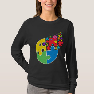 Camiseta Puzzle Bowling Support Autism Awareness Men