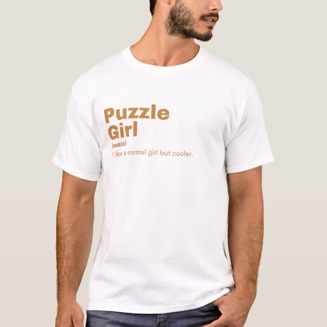 Camiseta Puzzle Girl - Puzzle (Anverso)