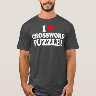 Camiseta Puzzle I Love Crossword Puzzles