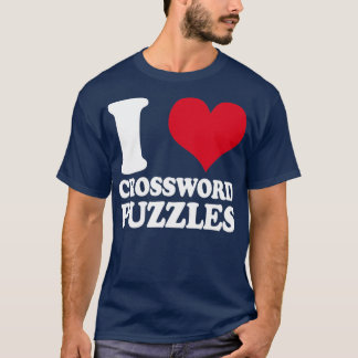 Camiseta Puzzle I Love Crossword Puzzles1