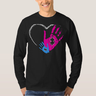 Camiseta Puzzle Pieces Autismo Conciencia Día de Apoyo Amor