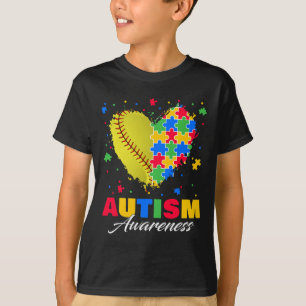 Camiseta Puzzle Softbyll Ll Heart Autism Conciencia autista
