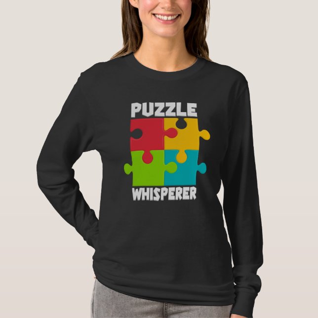 Camiseta Puzzle Solving Puzzles Hobby Crossword   7 (Anverso)