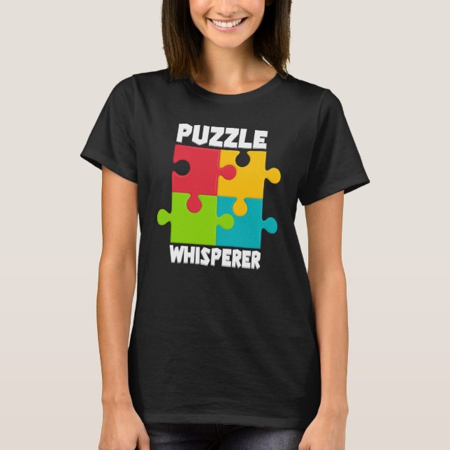 Camiseta Puzzle Solving Puzzles Hobby Crossword   7 (Anverso)