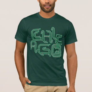 Camiseta PWB electrónico T de Chicago - verde oscuro