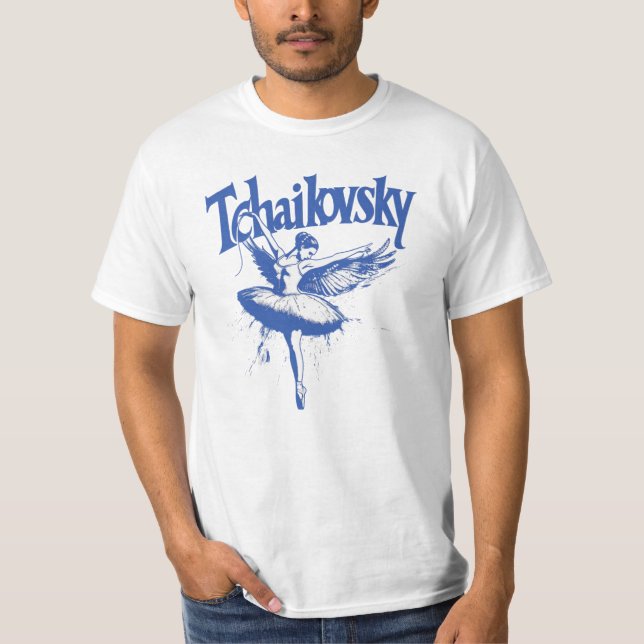 Camiseta Pyotr Ilyich Tchaikovsky, LAGO SWAN (Anverso)