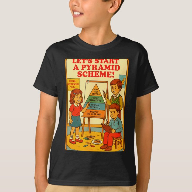 Camiseta Pyramid Scheme Funny Blackcraft Cult Dark Humor Sa (Anverso)