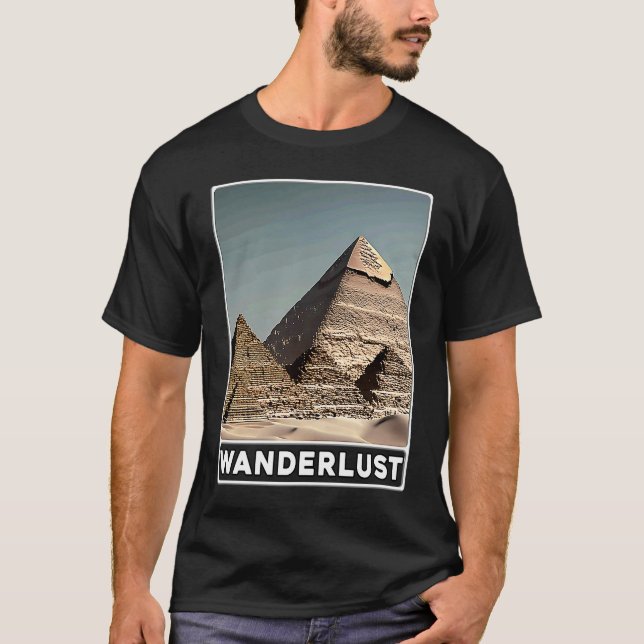 Camiseta Pyramids of Giza Cairo Egypt Wanderlust (Anverso)