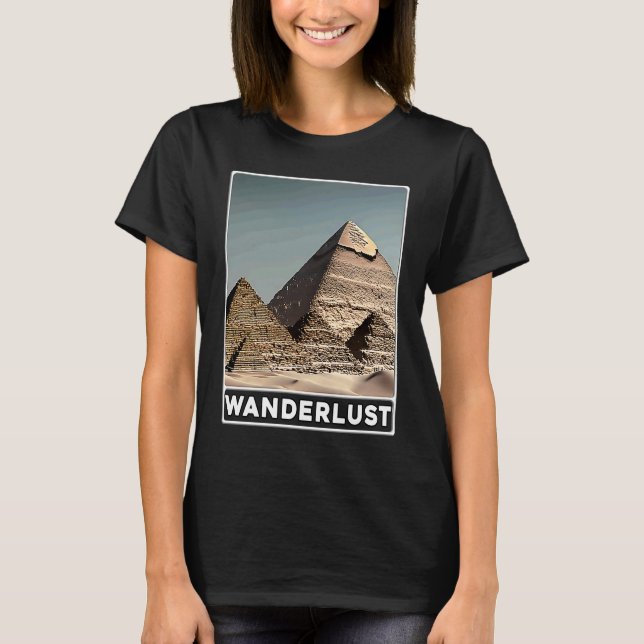 Camiseta Pyramids of Giza Cairo Egypt Wanderlust (Anverso)