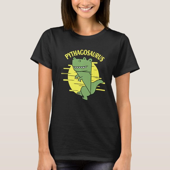 Camiseta Pythagosaurus Pythagoras Teorem Statistith (Anverso)