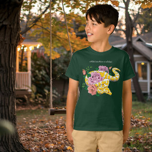 Camiseta Python albino blanco amarillo