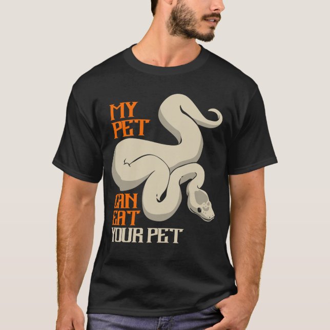 Camiseta Python Come Tu Mascota Ball Python Snake Boa (Anverso)