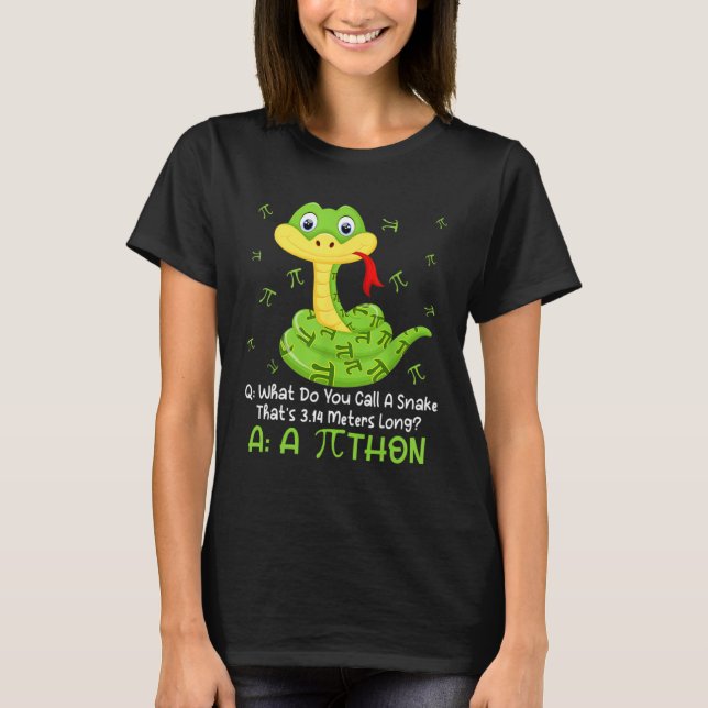 Camiseta Python Pithon Pi Symbol  Math Teacher Pi Day (Anverso)