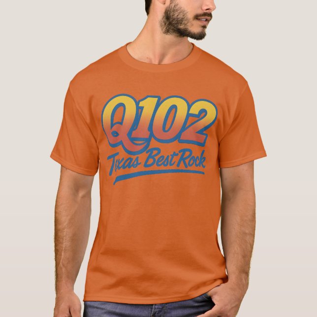 Camiseta Q102 Mejor Rock de Texas (Anverso)
