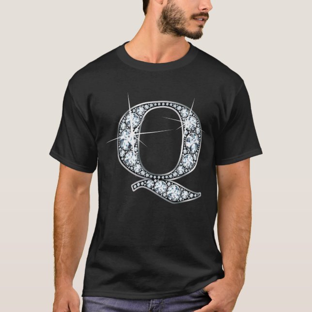 Camiseta "Q" Diamond Bling T-Shirt (Anverso)