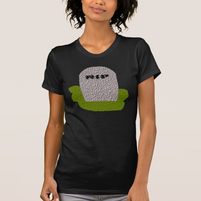 Camiseta Q.E.P.D. Damas de Tombstone (Anverso)