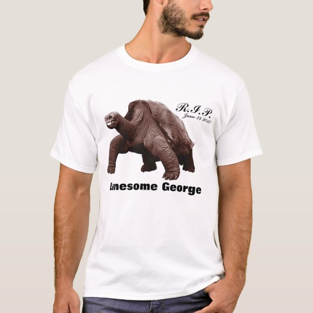 Camiseta Q.E.P.D. Lonesome George Shirt (Anverso)