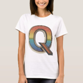 Camiseta 'Q' retro
