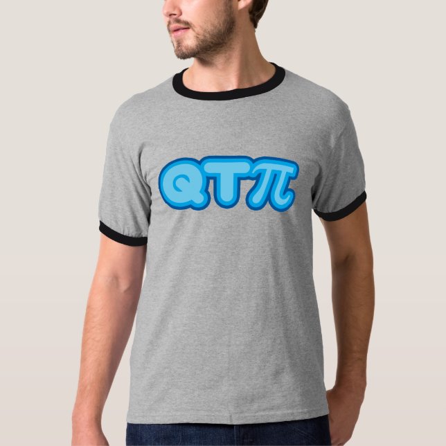 Camiseta Q T pi (azules) (Anverso)