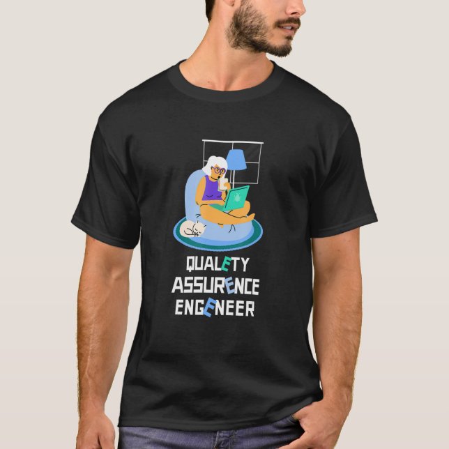 Camiseta QA Conference Software QA Tester Garantía de calid (Anverso)