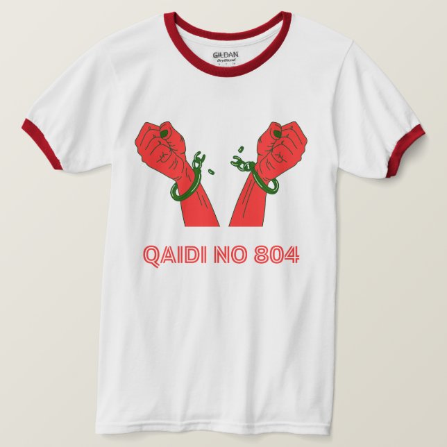 Camiseta Qaidi no 804 (Anverso del diseño)