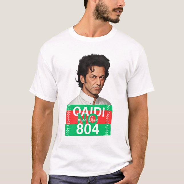 Camiseta Qaidi no 804 Imran Khan T-Shirt (Anverso)