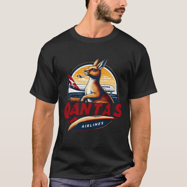 Camiseta Qantas Airlines (Anverso)
