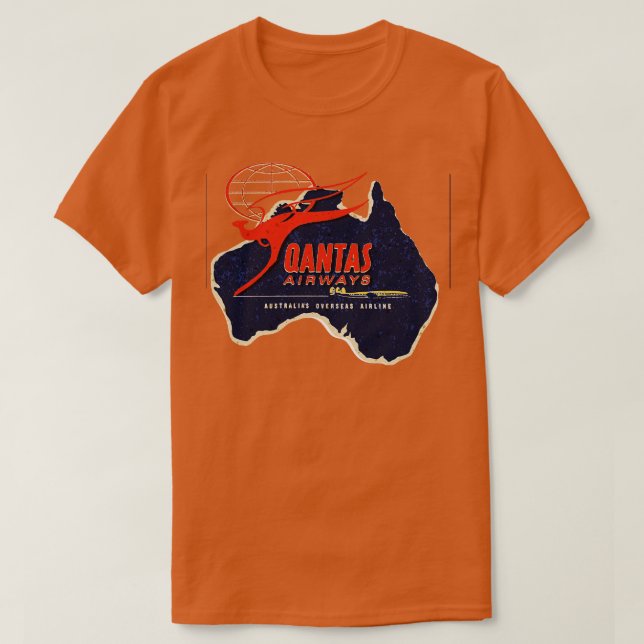 Camiseta Qantas Airlines Australia (Diseño del anverso)