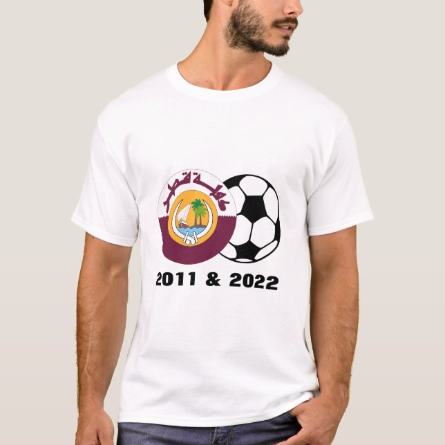 Camiseta Qatar 2011 y 2022 (Anverso)