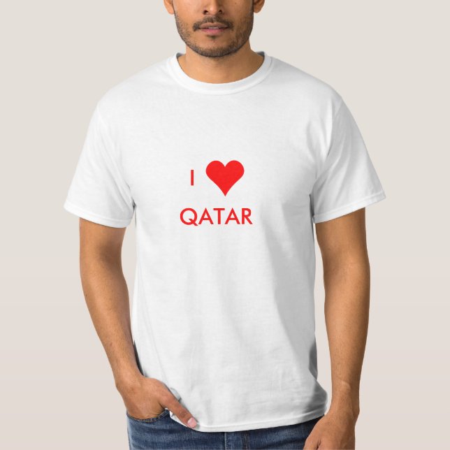 Camiseta qatar de corazón (Anverso)