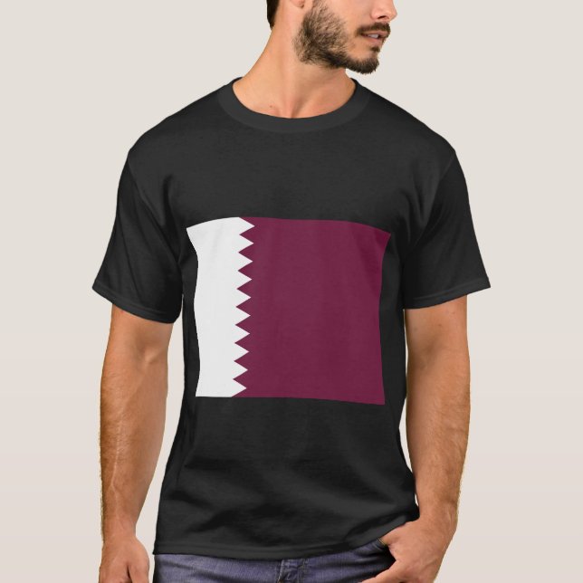 Camiseta Qatar Flag・・ط・ (Anverso)
