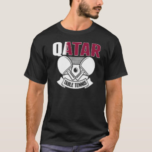 Camiseta Qatar Ping Pong Orgulloso Qatarí de apoyo al tenis