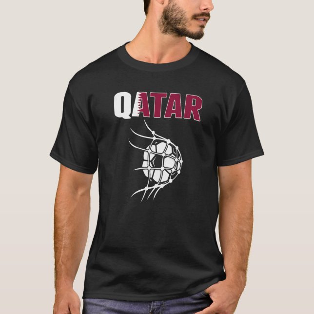 Camiseta Qatar Soccer Ball en Net Goal Support Qatari Foz (Anverso)