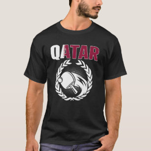 Camiseta Qatar Table Tennis Qatari Ping Pong Supporter Spo