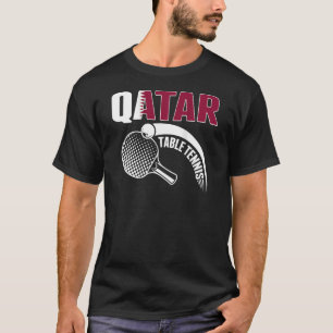 Camiseta Qatar Table Tennis Qatari Ping Pong Supporter Spo